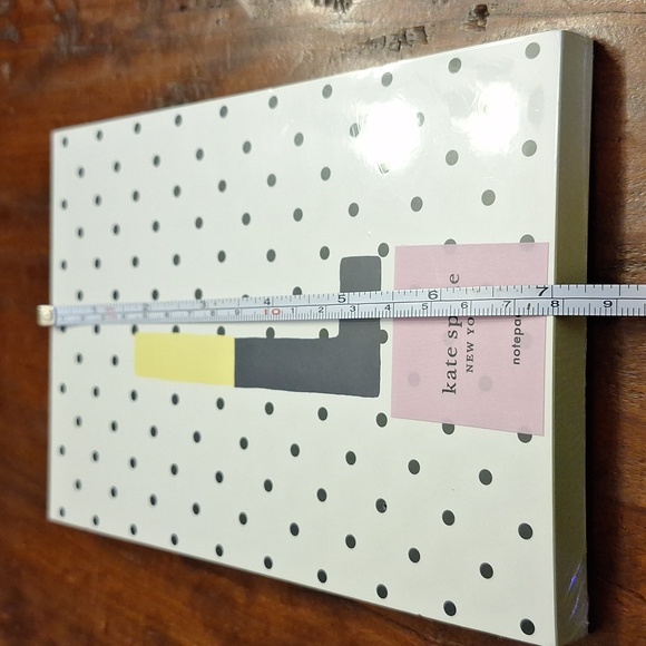 ♠️ Kate Spade Sparks of Joy notepad. 100 sheets. Dipped letter L. New! - Picture 6 of 9